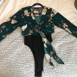 Boohoo Crane Bodysuit!